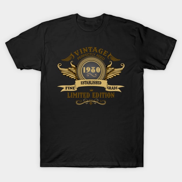 Vintage Perfectly Aged 1980 T-Shirt by Diannas